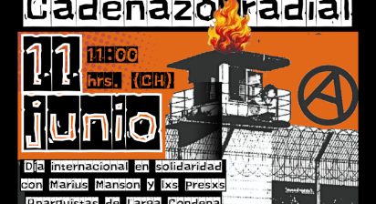 Cadenazo  11 de junio en solidaridad con lxs compañerxs presxs de larga condena