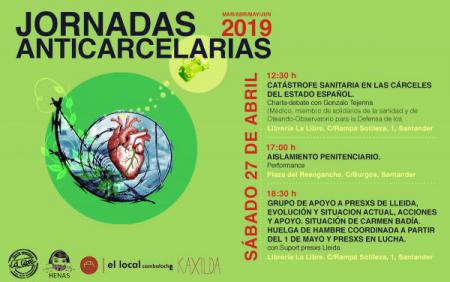 Llegan las jornadas anticarcelarias de abril 2019