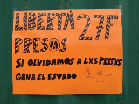 La Audiencia Provincial desestima la libertad de lxs 6 detenidxs del 27F