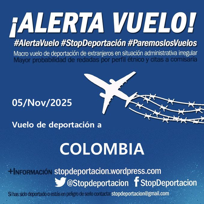 ||ALERTA|| Vuelo deportación COLOMBIA 05-11-25
