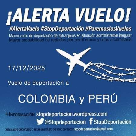 ||ALERTA|| Vuelo deportación COLOMBIA y PERÚ 17-12-25