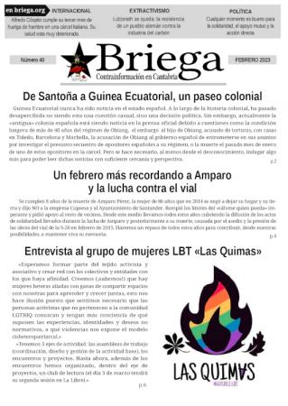 Ya podéis haceros con el Boletín Briega nº 40 de febrero