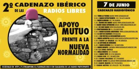2º Cadenazo Ibérico de las radios libres: apoyo mutuo frente a la nueva normalidad
