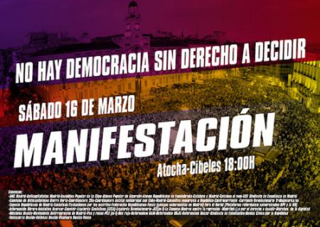 Manifestación en Madrid: No hay democracia sin derecho a decidir