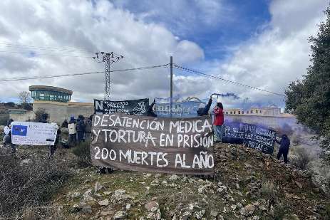 Inicio de la acampada/ayuno contra la desatención sanitaria en las cárceles del estado español