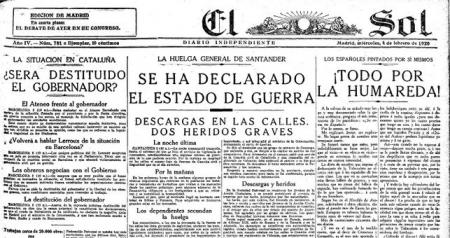 Cinco días de febrero: huelga general y estado de guerra en el Santander de 1920