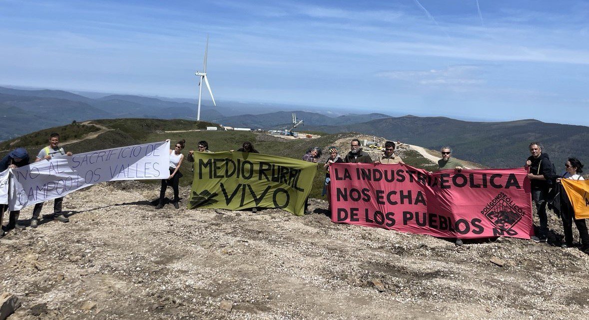 Las marchas en «El Escudo» continuan para denunciar el ecocidio y el PROT eólico