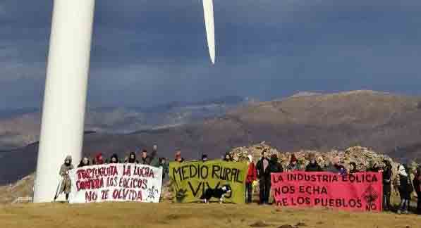 Una nueva marcha al Polígono Eólico «El Escudo» denuncia los efectos que tendrá el PROT Eólico y el impacto de los macroproyectos eólicos