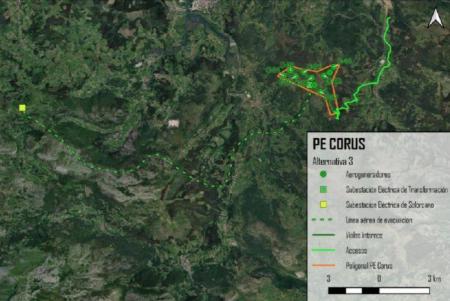 Un nuevo 'polígono eólico' se proyecta sobre Guriezo
