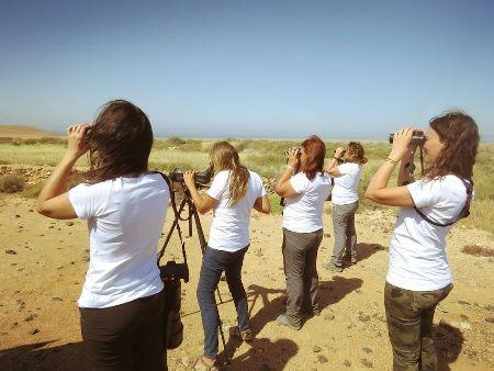 Las mujeres que observan aves: Lechuzas pajareras