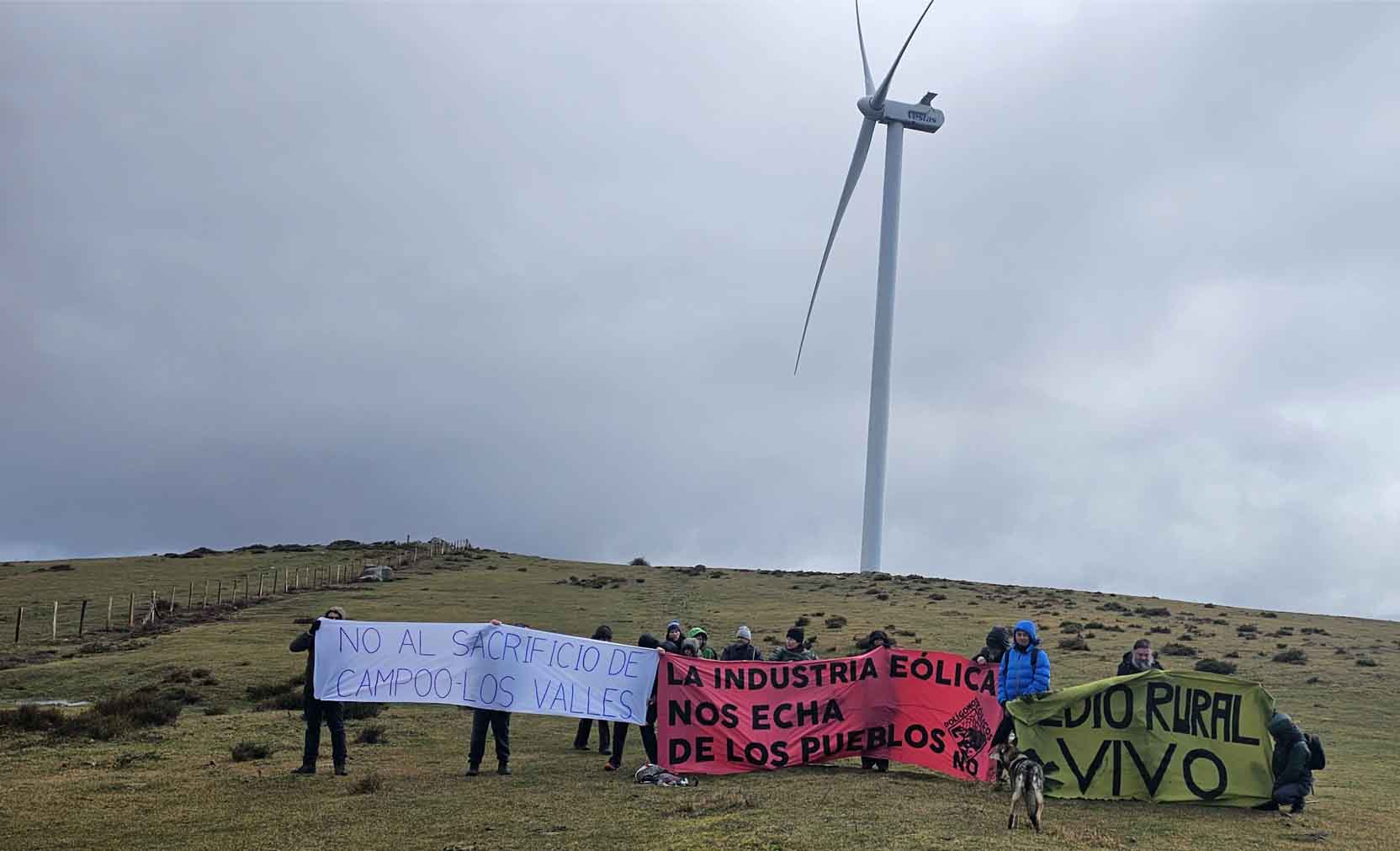 Los Colectivos Vecinales en Defensa del Territorio consiguen la paralización del polígono eólico Somaloma-Las Quemadas