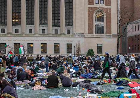 Envíos desde el Campamento de Solidaridad en la Universidad de Columbia: «Es un honor ser suspendida por Palestina»