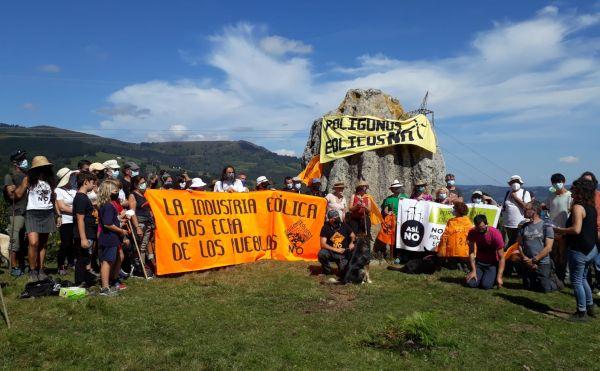 Ruta antieólica a La Piedrona de Villegar: Ahora y siempre ¡¡POLÍGONOS EÓLICOS NO!!