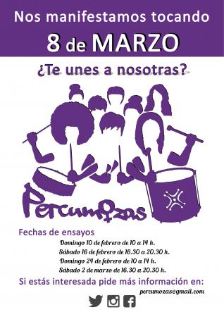 Percumozas; un colectivo de mujeres de Cantabria  desde lo musical y feminista