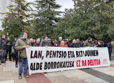 Penas de nueve meses por participar en la huelga general convocada en Hego Euskal Herria en enero de 2020