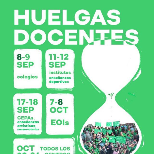 Convocatoria para todo el personal docente de centros públicos de Cantabria