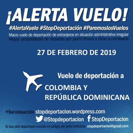 Alerta de deportación con destino a Albania y Georgia el 28 de Marzo
