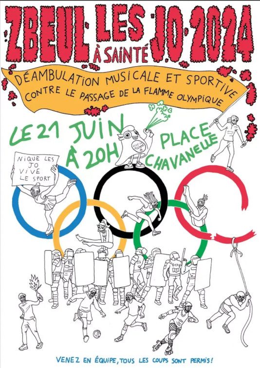 Protestas contra los Juegos Olímpicos de París: “Una hormigonera para los turistas y la especulación”