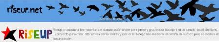 Un mensaje del servidor libertario Riseup: ¡Hagamos esto junt@s!