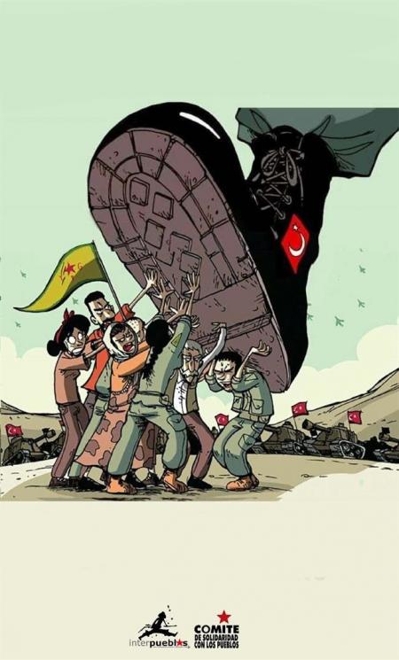 Por el fin de las operaciones militares de Turquía contra el pueblo kurdo